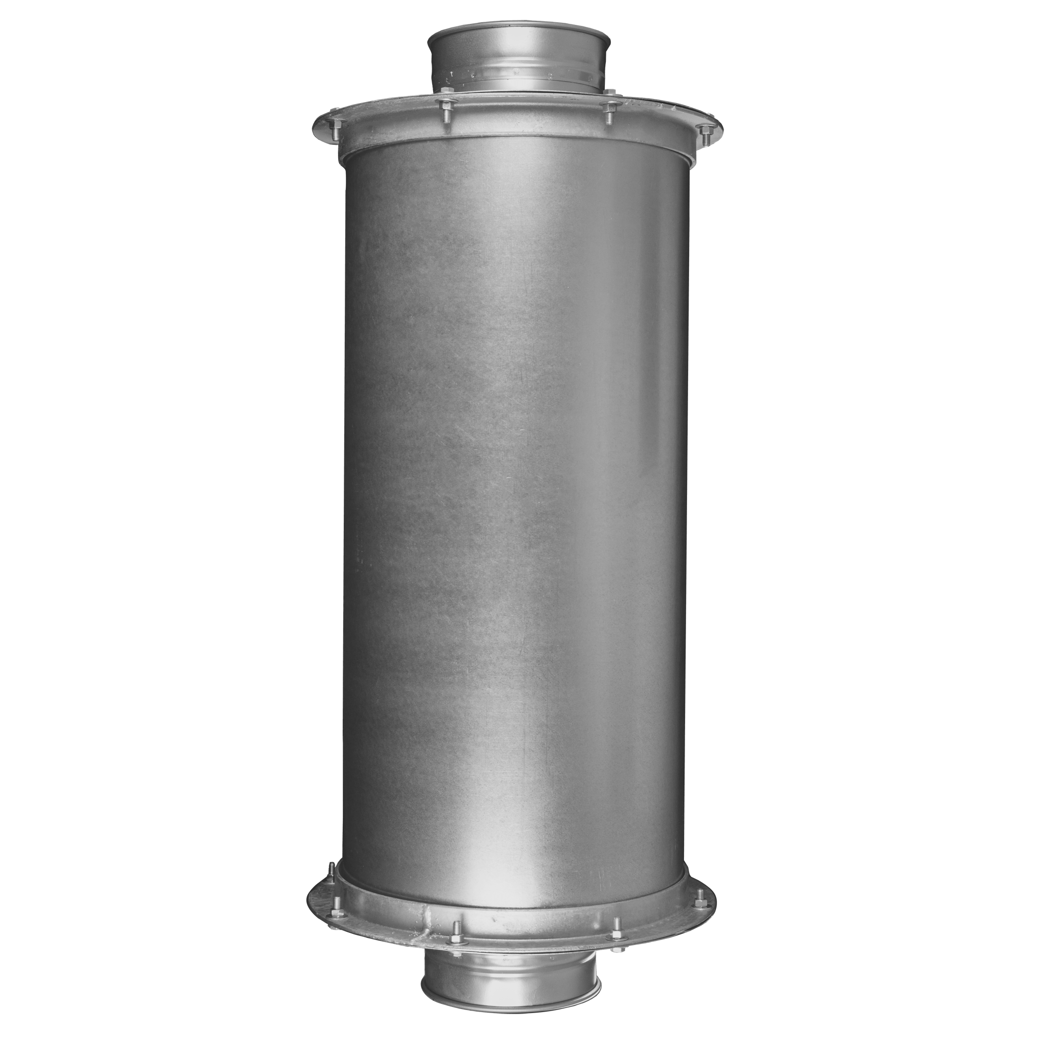 Air Duct Noise Silencer. Vertical view.