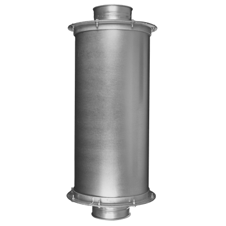 Air Duct Noise Silencer. Vertical view.